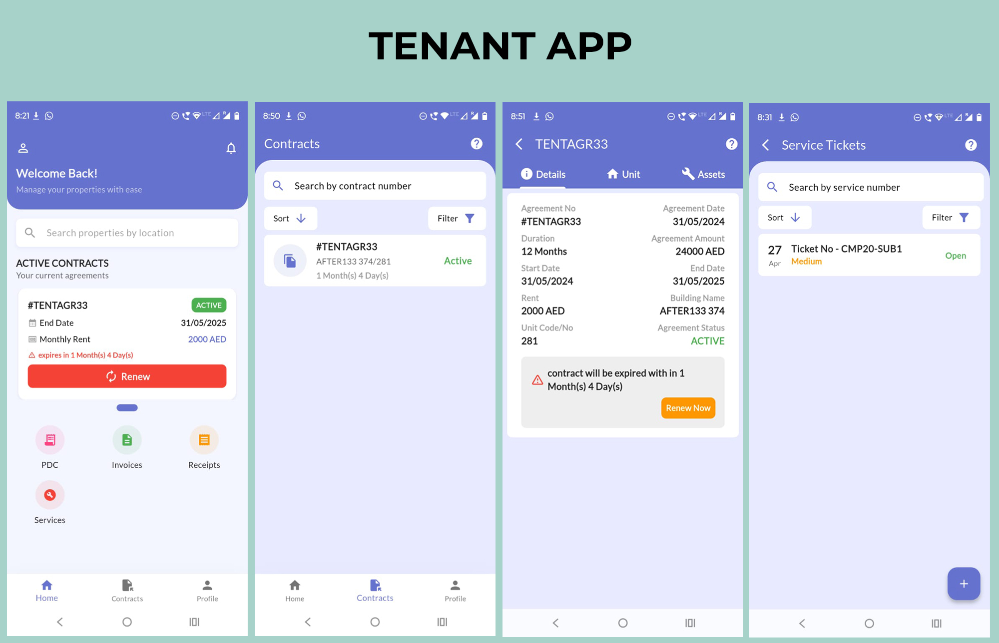 Tenant App First part verson 1